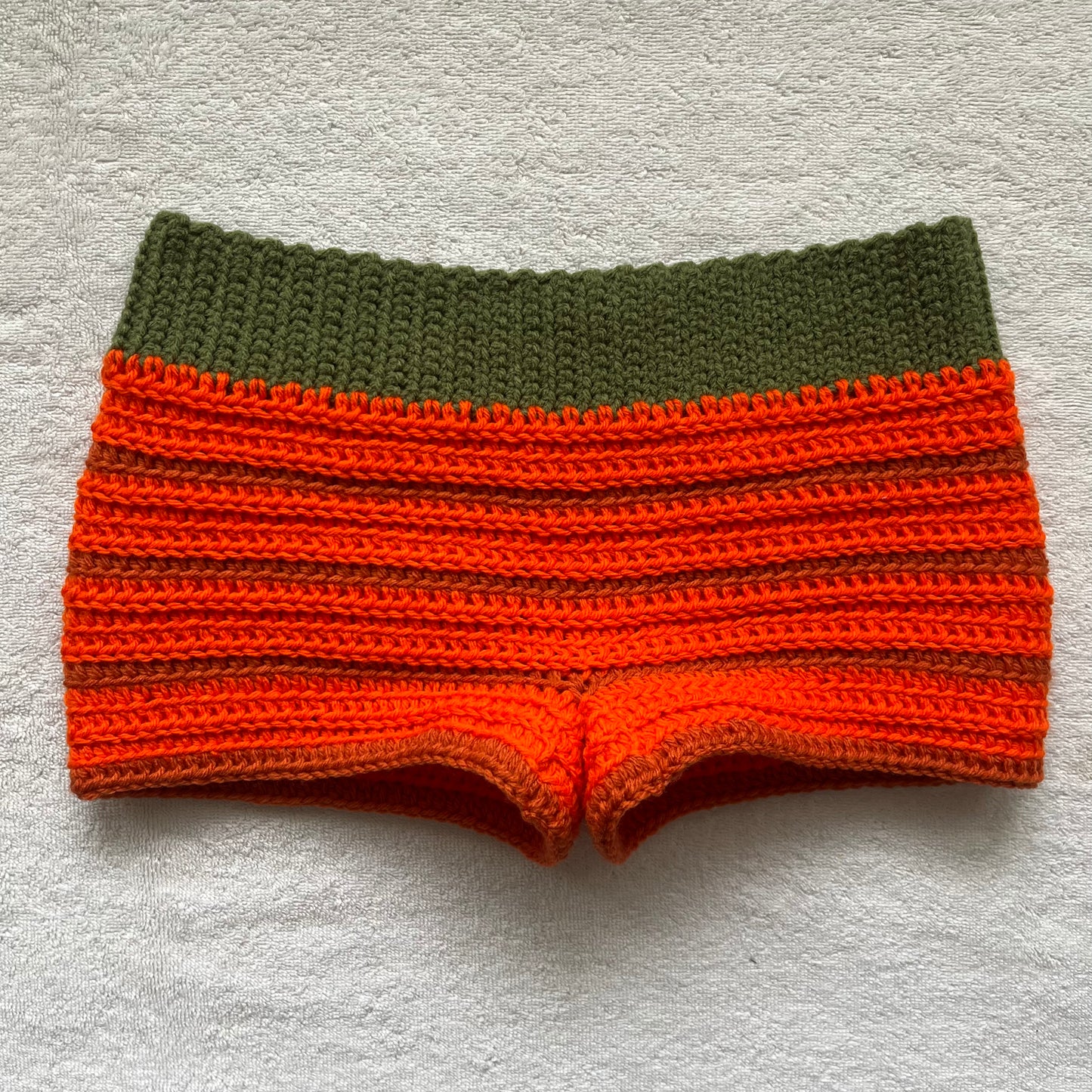 Crochet Pumpkin Halloween Mini Shorts | Beach Outfit Mini Shorts | Cozy Shorts | Halloween Costume Shorts | Hip Hugging Low Waisted