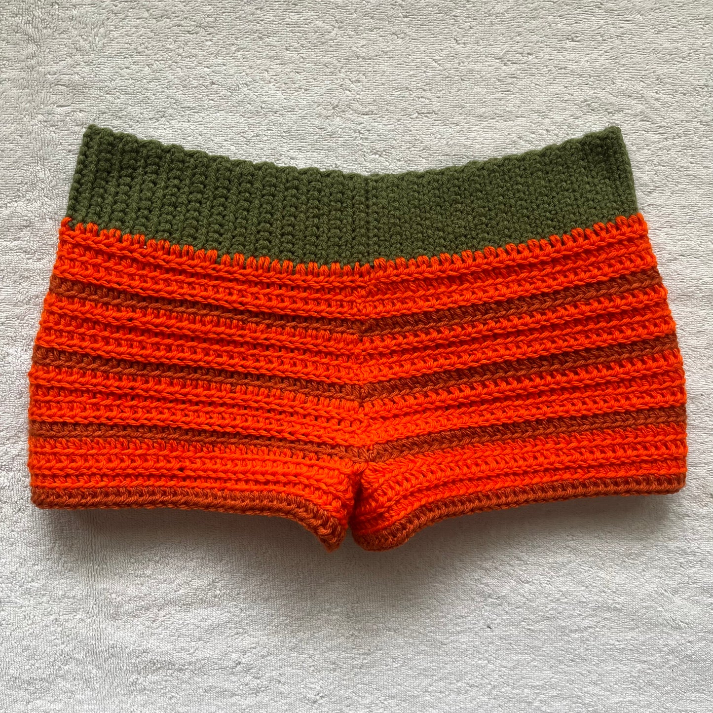 Crochet Pumpkin Halloween Mini Shorts | Beach Outfit Mini Shorts | Cozy Shorts | Halloween Costume Shorts | Hip Hugging Low Waisted