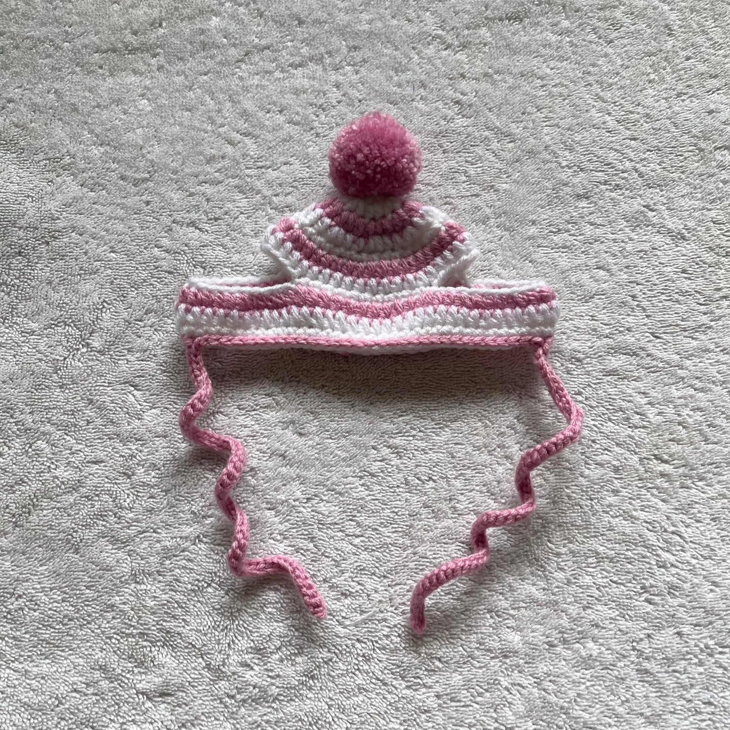 Pink Stripes Cat Hat