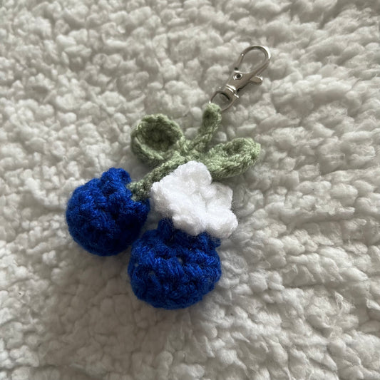 Blueberry Keychain | Crochet Blueberry | Fruit Keychains | Amigurumi Crochet | Blueberry Plushie | Bag Accessories | Fruit Crochet
