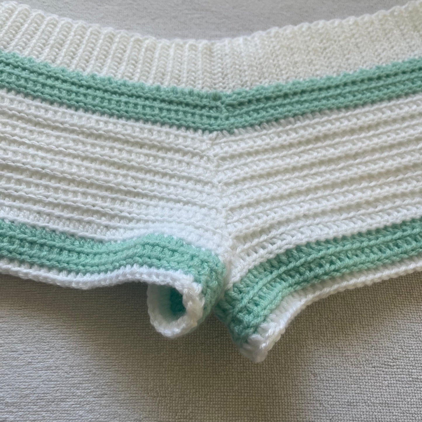 Crochet Mini Shorts White w/ Blue Stripe | Beach Outfit Mini Shorts | Summer Shorts | Y2K Mini Shorts | Hip Hugging Low Waisted | Pajama set