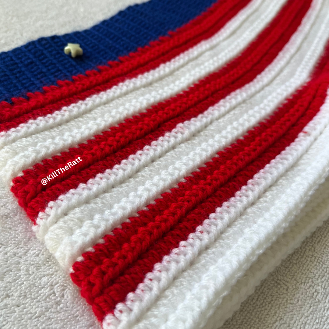 American Flag Crochet Mini Shorts | Red, White, Blue | Beach Outfit Mini Shorts | Summer Shorts | Y2K Mini Shorts | Hip Hugging Low Waisted