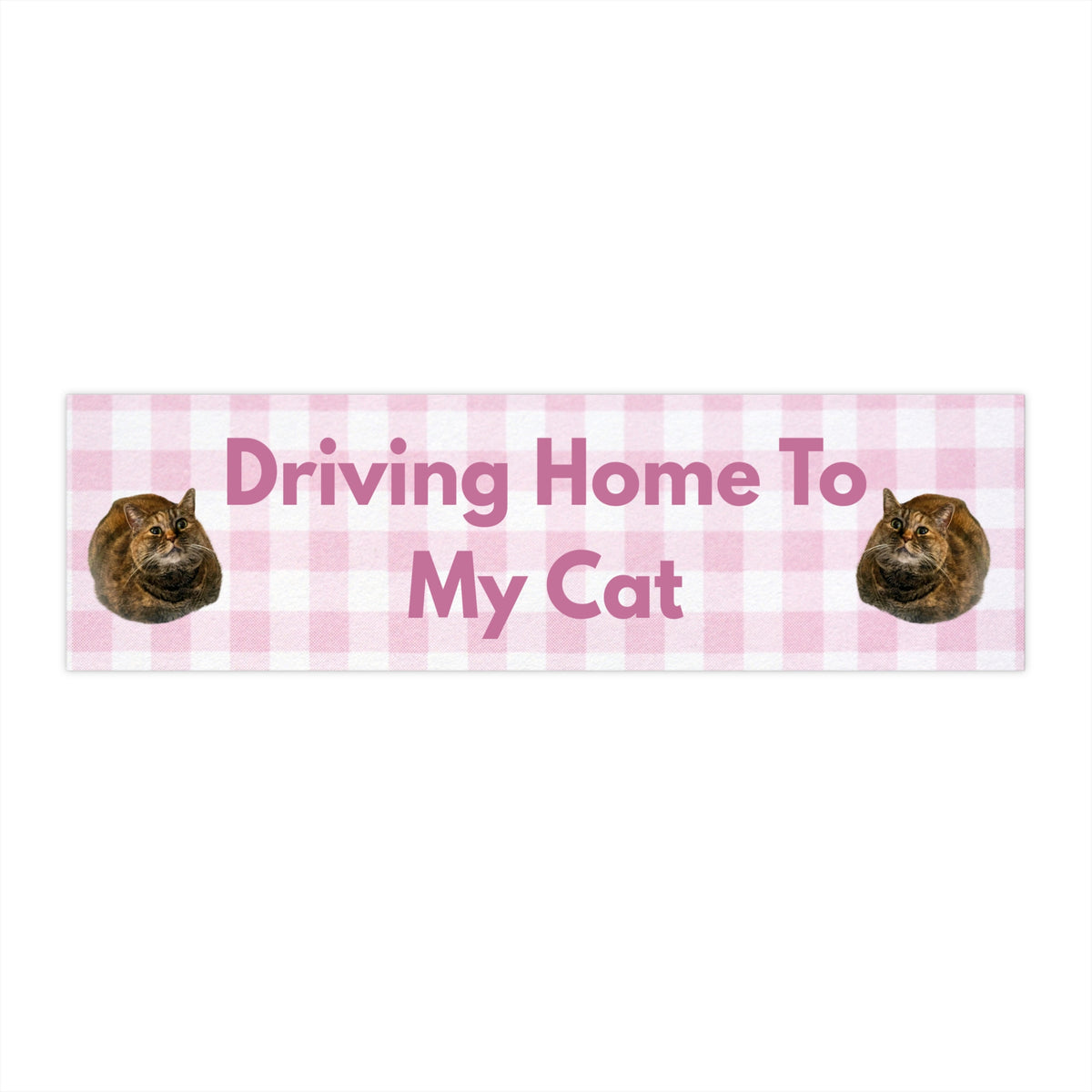 Cami Bumper Sticker - Driving Home To My Cat