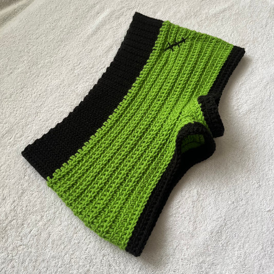 Crochet Halloween Frankenstein Mini Shorts | Beach Outfit Mini Shorts | Cozy Shorts | Halloween Costume Shorts | Hip Hugging Low Waisted