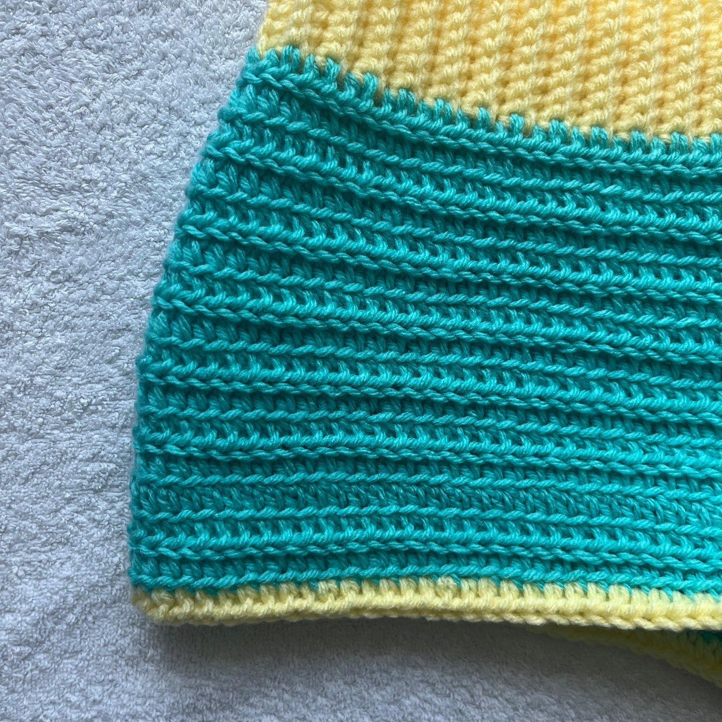 Crochet Mini Shorts Blue & Yellow | Beach Outfit Mini Shorts | Summer Shorts | Y2K Mini Shorts | Hip Hugging Low Waisted