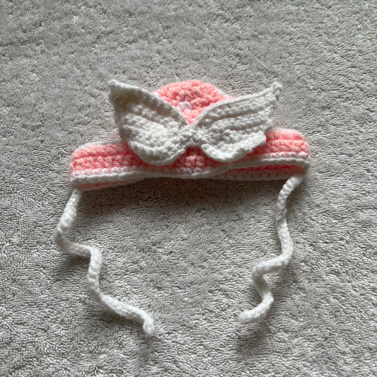 Pink Angel Cat Hat