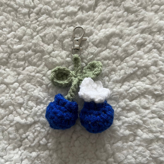 Blueberry Keychain | Crochet Blueberry | Fruit Keychains | Amigurumi Crochet | Blueberry Plushie | Bag Accessories | Fruit Crochet