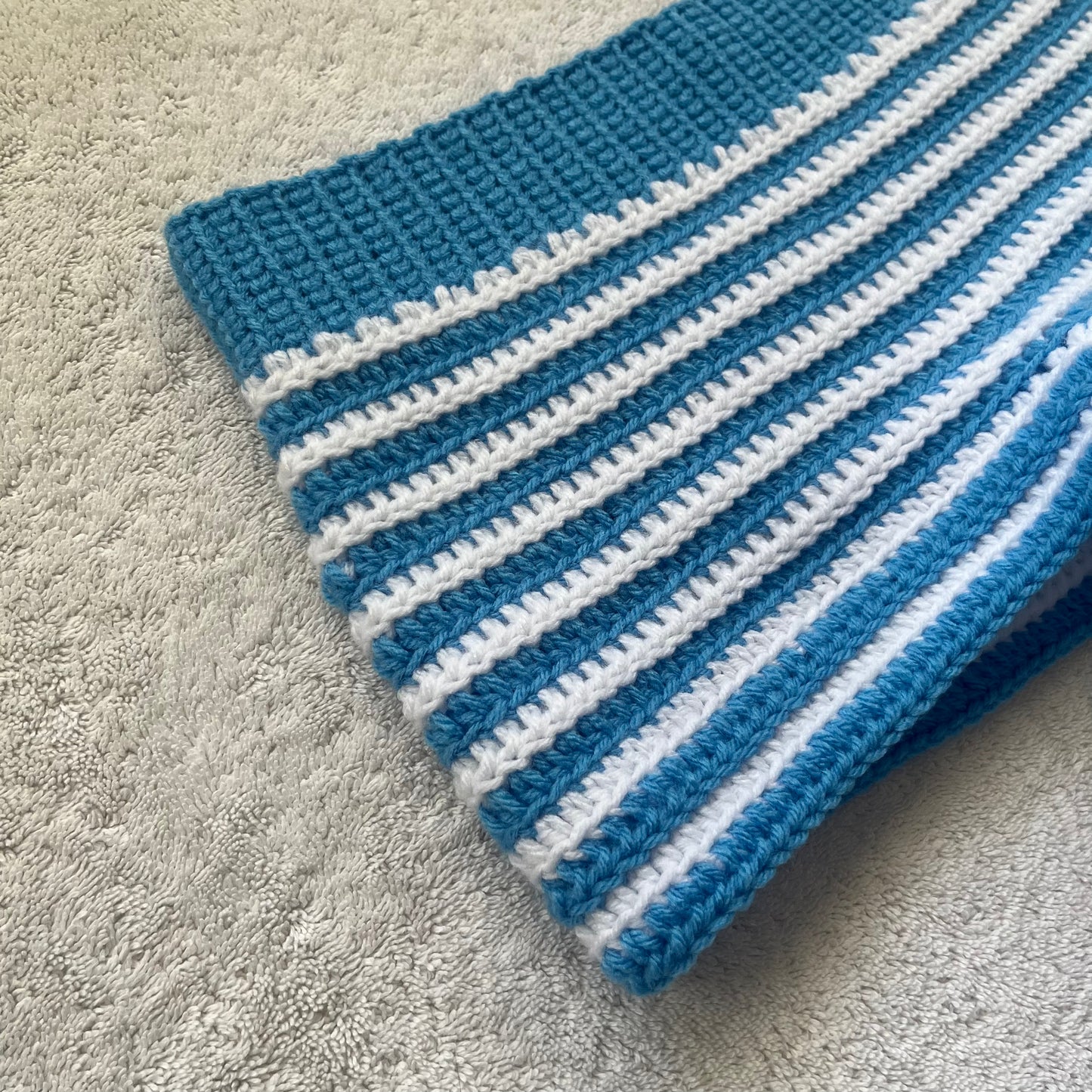 Crochet Mini Shorts Blue & White Striped | Beach Outfit Mini Shorts | Summer Shorts | Y2K Mini Shorts | Hip Hugging Low Waisted